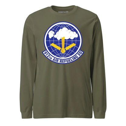 Mach2 Squadron Upload | 912TH AIR REFUELING SQUADRON | Long Sleeve | OD Green | MACH-LONG-SLEEVE-FRONT-OD.jpg