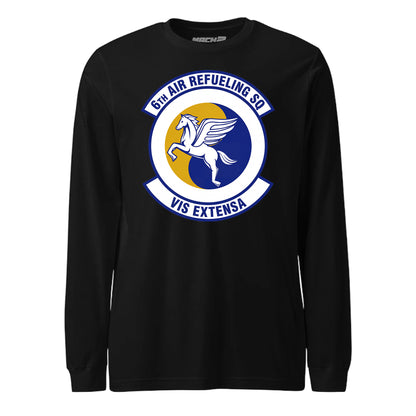 Mach2 Squadron Upload | 6TH AIR REFUELING SQUADRON | Long Sleeve | Black | MACH-LONG-SLEEVE-FRONT-BLACK.jpg
