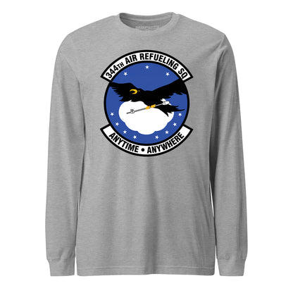 Mach2 Squadron Upload | 344TH AIR REFUELING SQUADRON | Long Sleeve | Heather Grey | MACH-LONG-SLEEVE-FRONT-GREY.jpg