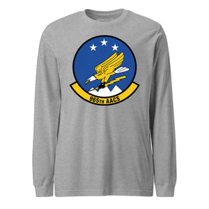 Mach2 Squadron Upload | 965TH AIRBORNE AIR CONTROL SQUADRON | Long Sleeve | Heather Grey | MACH-LONG-SLEEVE-FRONT-GREY.jpg