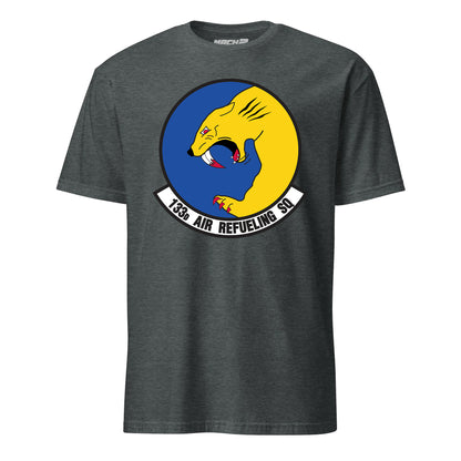 Mach2 Squadron Upload | 133RD AIR REFUELING SQUADRON | T-Shirt | Charcoal Heather | MACH-SHORT-SLEEVE-FRONT-CHARCOAL.jpg