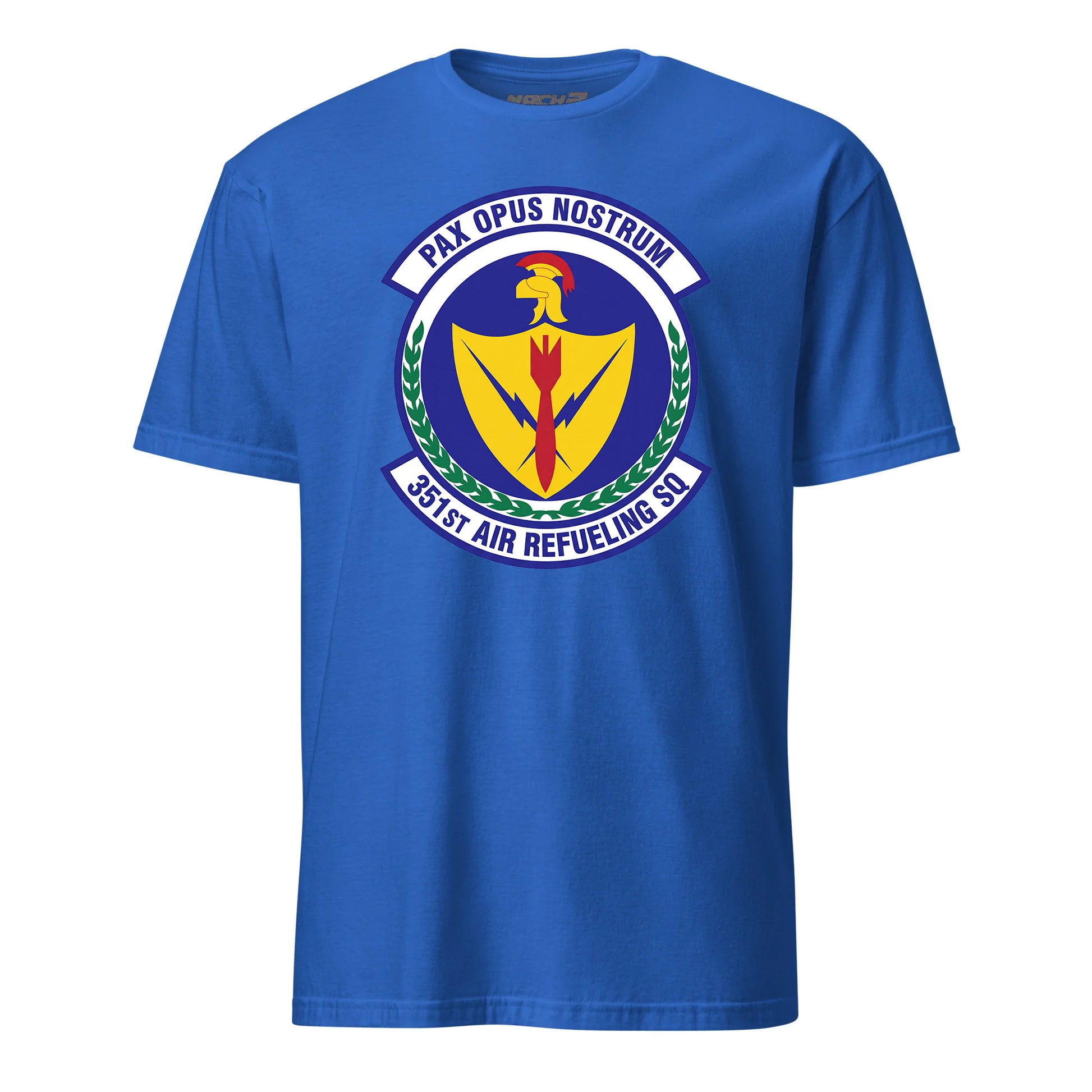 Mach2 Squadron Upload | 351ST AIR REFUELING SQUADRON | T-Shirt | Royal | MACH-SHORT-SLEEVE-FRONT-ROYAL.jpg