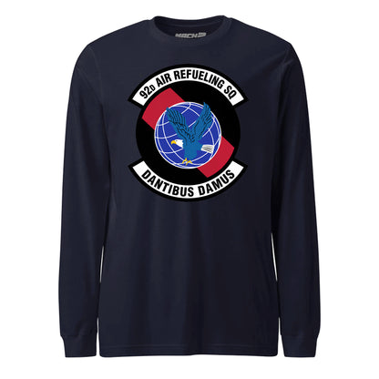Mach2 Squadron Upload | 92ND AIR REFUELING SQUADRON | Long Sleeve | Navy | MACH-LONG-SLEEVE-FRONT-NAVY.jpg