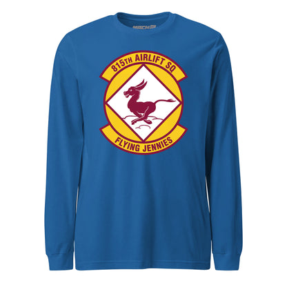 Mach2 Squadron Upload | 815TH AIRLIFT SQUADRON | Long Sleeve | Royal | MACH-LONG-SLEEVE-FRONT-ROYAL.jpg