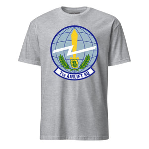 Mach2 Squadron Upload | 7TH AIRLIFT SQUADRON | T-Shirt | Heather Grey | MACH-SHORT-SLEEVE-FRONT-GREY.jpg