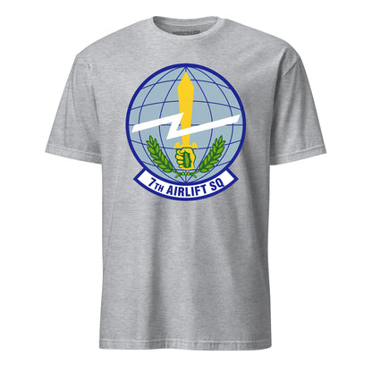 Mach2 Squadron Upload | 7TH AIRLIFT SQUADRON | T-Shirt | Heather Grey | MACH-SHORT-SLEEVE-FRONT-GREY.jpg