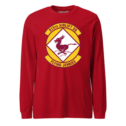 Mach2 Squadron Upload | 815TH AIRLIFT SQUADRON | Long Sleeve | Red | MACH-LONG-SLEEVE-FRONT-RED.jpg