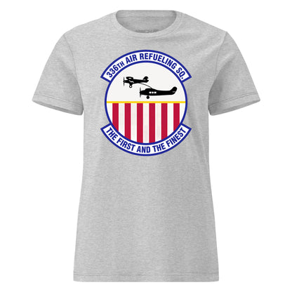 Mach2 Squadron Upload | 336TH AIR REFUELING SQUADRON | Womens | Heather Grey | MACH-WOMENS-FRONT-GREY.jpg