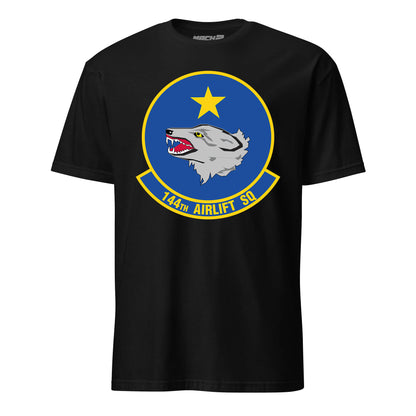 Mach2 Squadron Upload | 144TH AIRLIFT SQUADRON | T-Shirt | Black | MACH-SHORT-SLEEVE-FRONT-BLACK.jpg