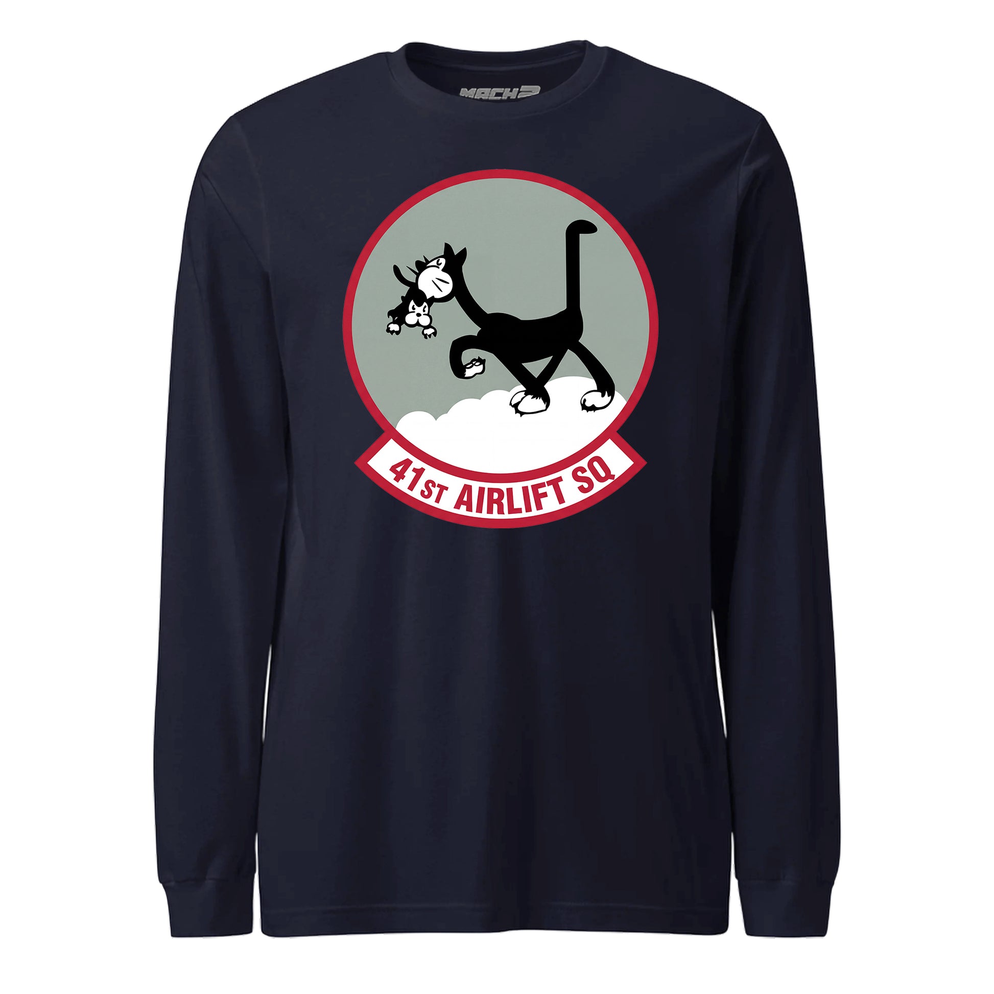 Mach2 Squadron Upload | 41ST AIRLIFT SQUADRON | Long Sleeve | Navy | MACH-LONG-SLEEVE-FRONT-NAVY.jpg