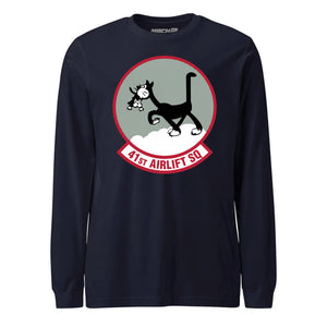 Mach2 Squadron Upload | 41ST AIRLIFT SQUADRON | Long Sleeve | Navy | MACH-LONG-SLEEVE-FRONT-NAVY.jpg