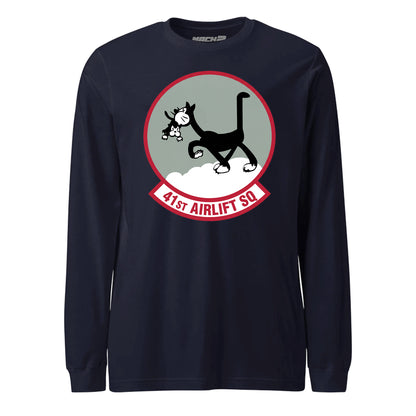 Mach2 Squadron Upload | 41ST AIRLIFT SQUADRON | Long Sleeve | Navy | MACH-LONG-SLEEVE-FRONT-NAVY.jpg