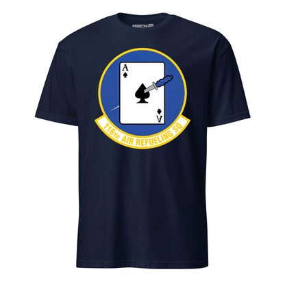 Mach2 Squadron Upload | 116TH AIR REFUELING SQUADRON | T-Shirt | Navy | MACH-SHORT-SLEEVE-FRONT-NAVY.jpg