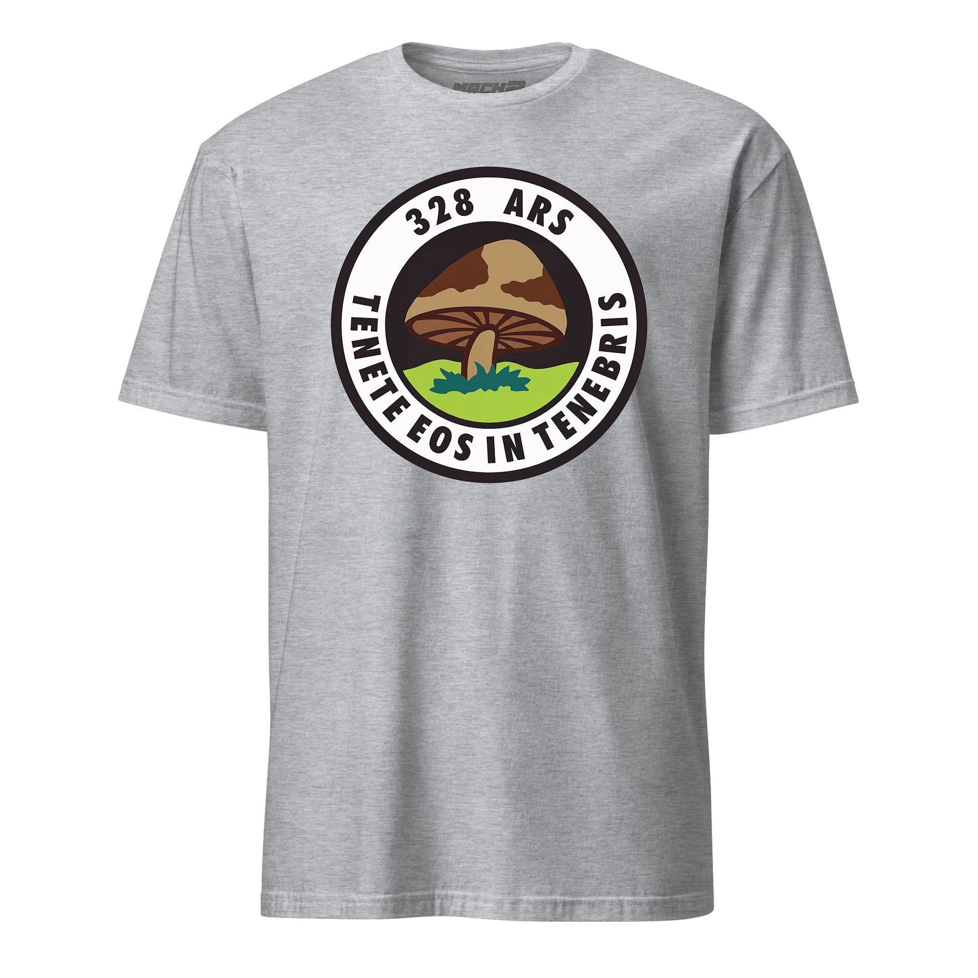 Mach2 Squadron Upload | 328TH AIR REFUELING SQUADRON | T-Shirt | Heather Grey | MACH-SHORT-SLEEVE-FRONT-GREY.jpg