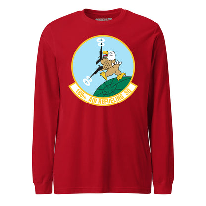 Mach2 Squadron Upload | 186TH AIRLIFT SQUADRON | Long Sleeve | Red | MACH-LONG-SLEEVE-FRONT-RED.jpg