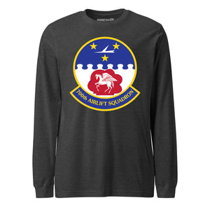 Mach2 Squadron Upload | 700TH AIRLIFT SQUADRON | Long Sleeve | Charcoal Heather | MACH-LONG-SLEEVE-FRONT-CHARCOAL.jpg