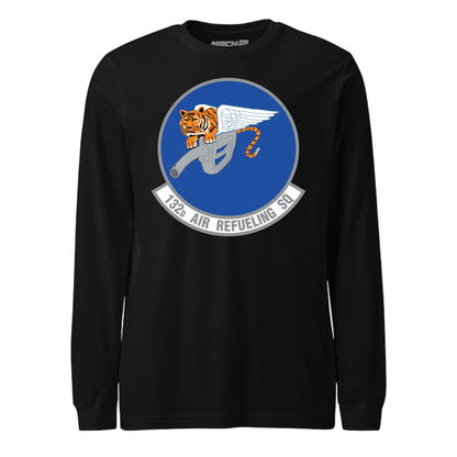 Mach2 Squadron Upload | 132ND AIR REFUELING SQUADRON | Long Sleeve | Black | MACH-LONG-SLEEVE-FRONT-BLACK.jpg