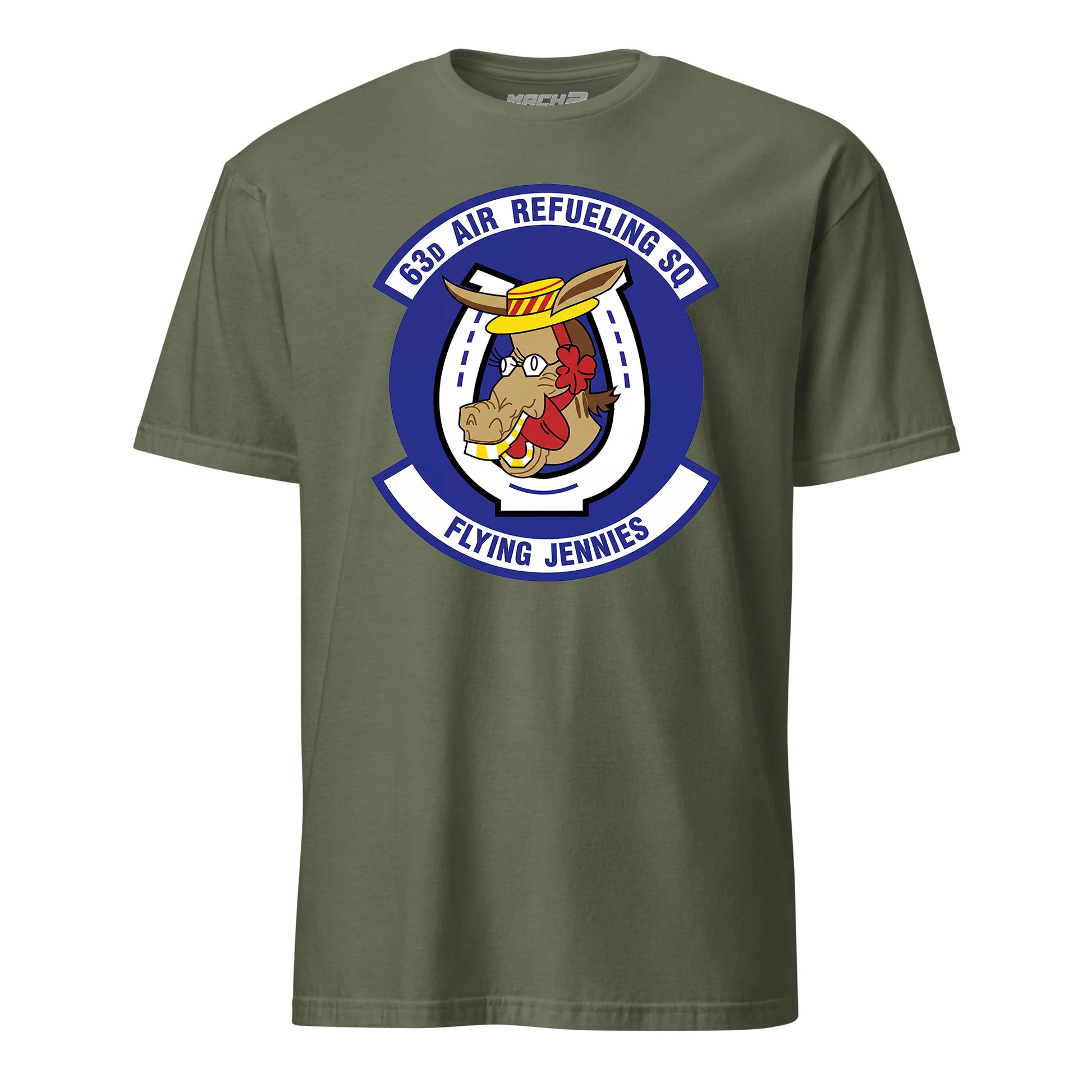 Mach2 Squadron Upload | 63RD AIR REFUELING SQUADRON | T-Shirt | OD Green | MACH-SHORT-SLEEVE-FRONT-OD.jpg