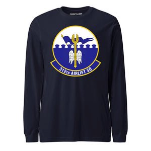 Mach2 Squadron Upload | 312TH AIRLIFT SQUADRON | Long Sleeve | Navy | MACH-LONG-SLEEVE-FRONT-NAVY.jpg