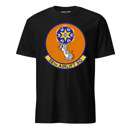 Mach2 Squadron Upload | 58TH AIRLIFT SQUADRON | T-Shirt | Black | MACH-SHORT-SLEEVE-FRONT-BLACK.jpg