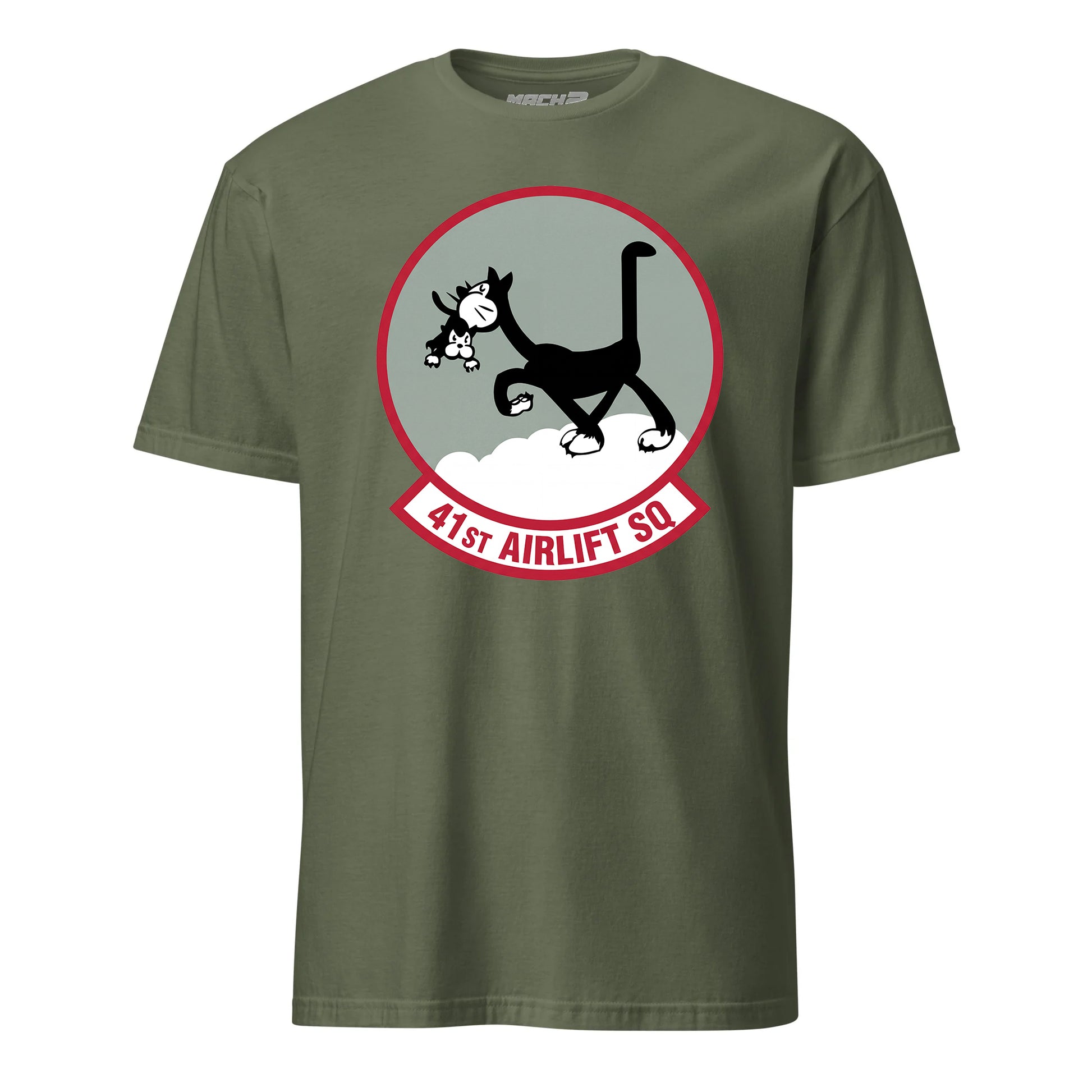Mach2 Squadron Upload | 41ST AIRLIFT SQUADRON | T-Shirt | OD Green | MACH-SHORT-SLEEVE-FRONT-OD.jpg