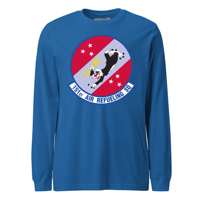 Mach2 Squadron Upload | 151ST AIR REFUELING SQUADRON | Long Sleeve | Royal | MACH-LONG-SLEEVE-FRONT-ROYAL.jpg
