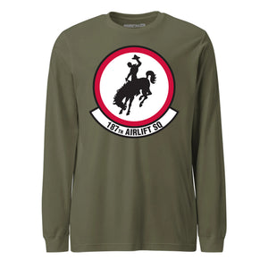 Mach2 Squadron Upload | 187TH AIRLIFT SQUADRON | Long Sleeve | OD Green | MACH-LONG-SLEEVE-FRONT-OD.jpg