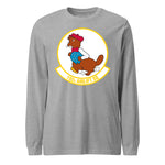 Mach2 Squadron Upload | 192ND AIRLIFT SQUADRON | Long Sleeve | Heather Grey | MACH-LONG-SLEEVE-FRONT-GREY.jpg