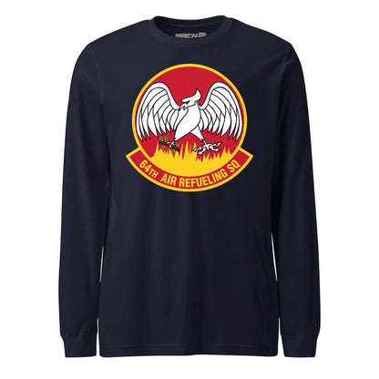 Mach2 Squadron Upload | 64TH AIR REFUELING SQUADRON | Long Sleeve | Navy | MACH-LONG-SLEEVE-FRONT-NAVY.jpg
