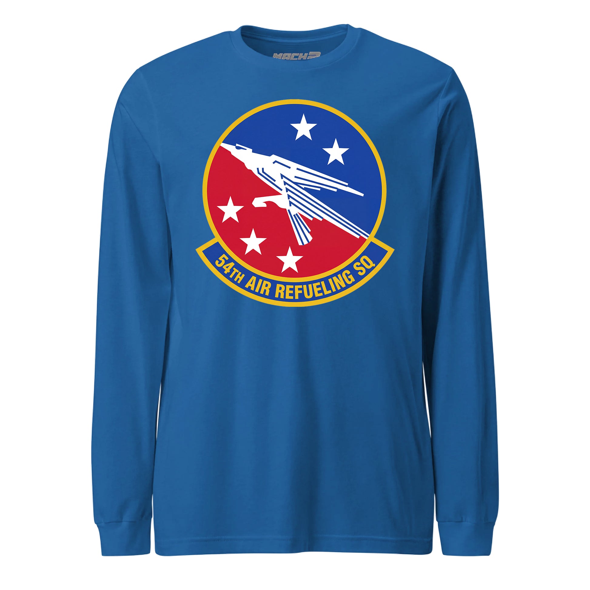 Mach2 Squadron Upload | 54TH AIR REFUELING SQUADRON | Long Sleeve | Royal | MACH-LONG-SLEEVE-FRONT-ROYAL.jpg