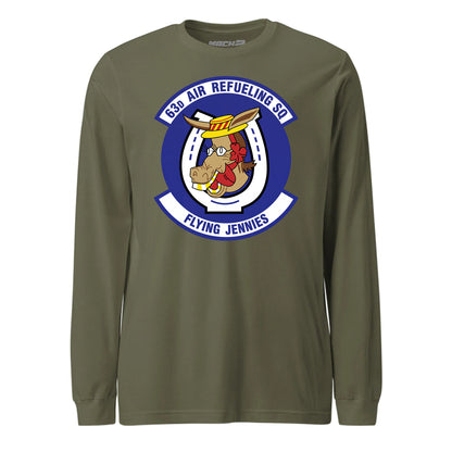 Mach2 Squadron Upload | 63RD AIR REFUELING SQUADRON | Long Sleeve | OD Green | MACH-LONG-SLEEVE-FRONT-OD.jpg