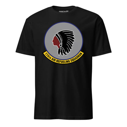 Mach2 Squadron Upload | 174TH AIR REFUELING SQUADRON | T-Shirt | Black | MACH-SHORT-SLEEVE-FRONT-BLACK.jpg