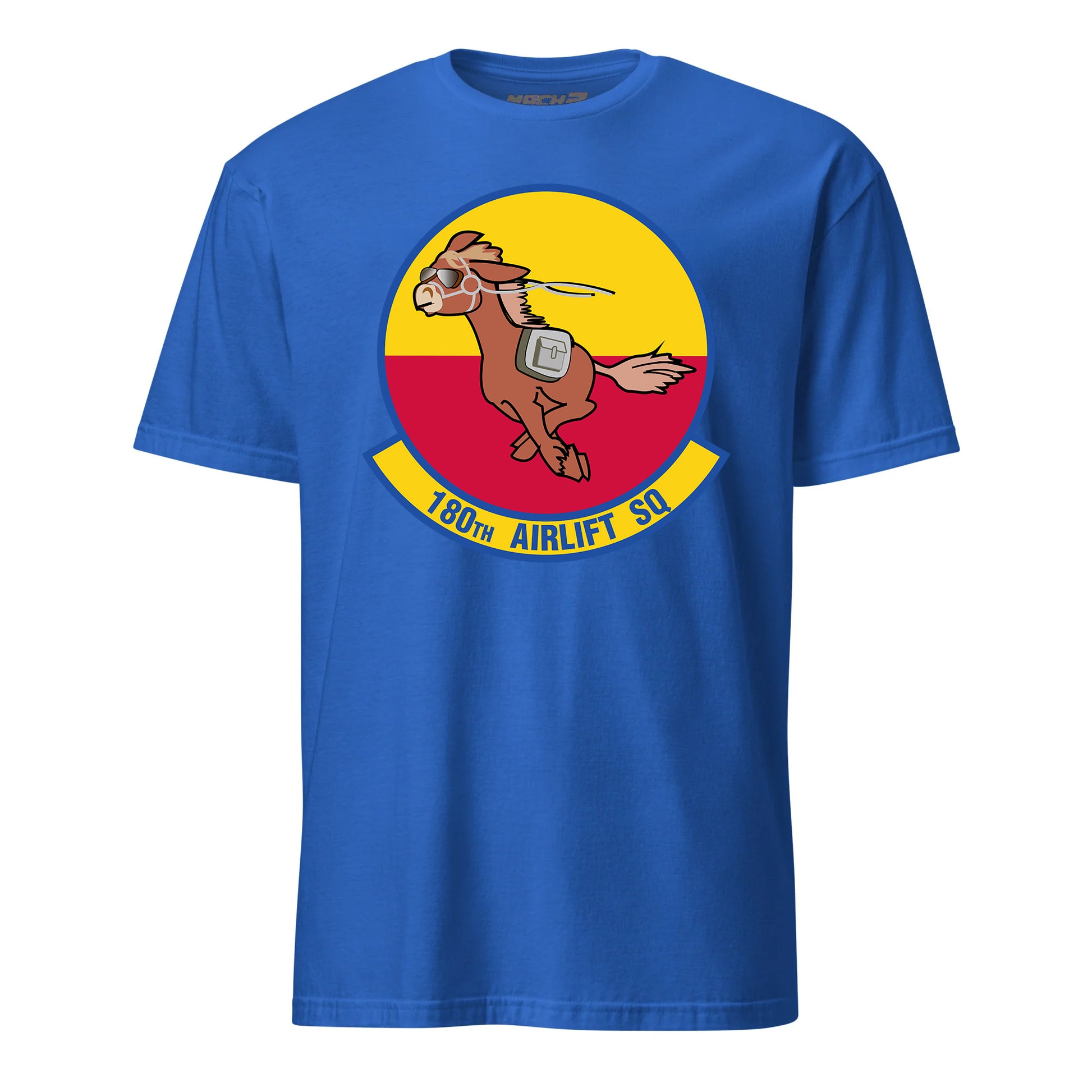 Mach2 Squadron Upload | 180TH AIRLIFT SQUADRON | T-Shirt | Royal | MACH-SHORT-SLEEVE-FRONT-ROYAL.jpg