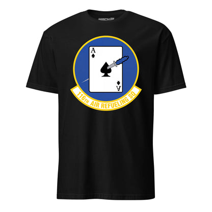 Mach2 Squadron Upload | 116TH AIR REFUELING SQUADRON | T-Shirt | Black | MACH-SHORT-SLEEVE-FRONT-BLACK.jpg