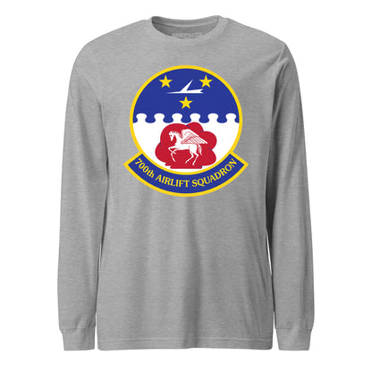 Mach2 Squadron Upload | 700TH AIRLIFT SQUADRON | Long Sleeve | Heather Grey | MACH-LONG-SLEEVE-FRONT-GREY.jpg