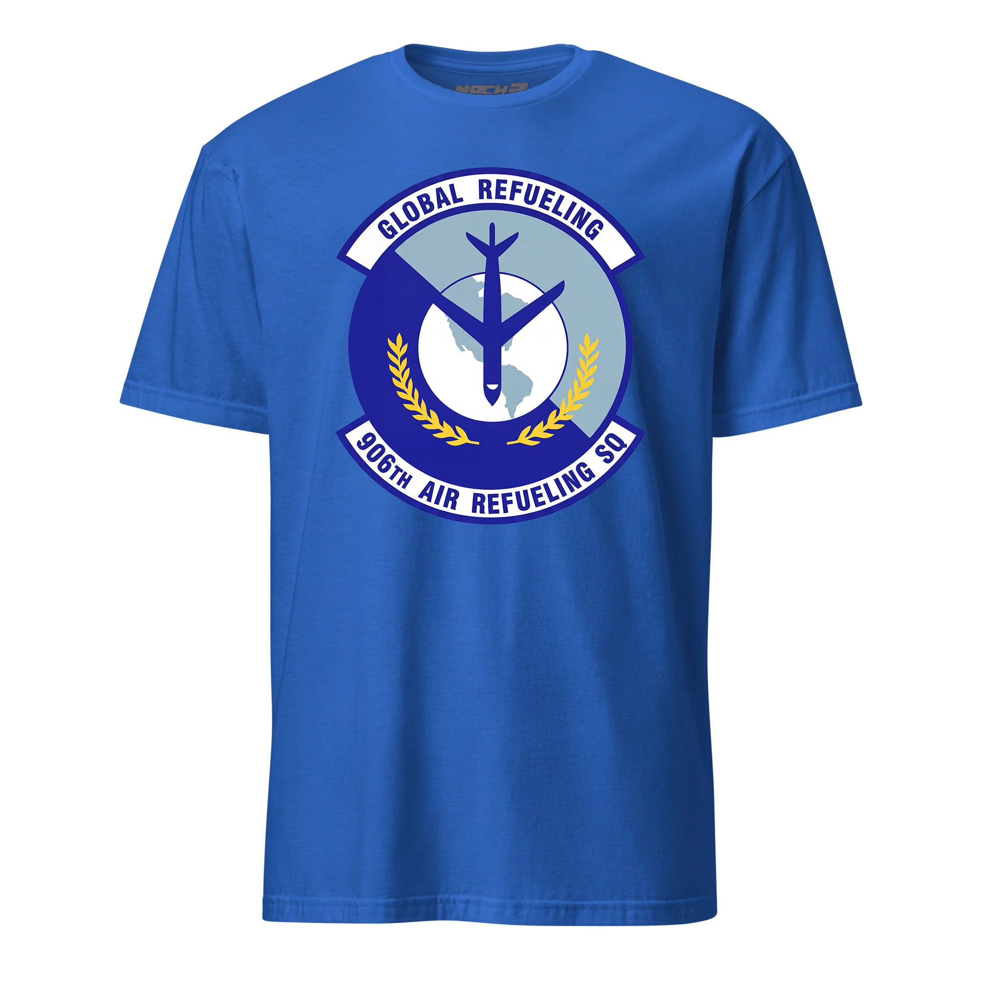 Mach2 Squadron Upload | 906TH AIR REFUELING SQUADRON | T-Shirt | Royal | MACH-SHORT-SLEEVE-FRONT-ROYAL.jpg