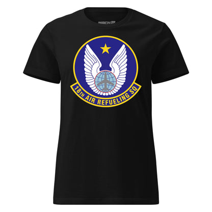 Mach2 Squadron Upload | 18TH AIR REFUELING SQUADRON | Womens | Black | MACH-WOMENS-FRONT-BLACK.jpg