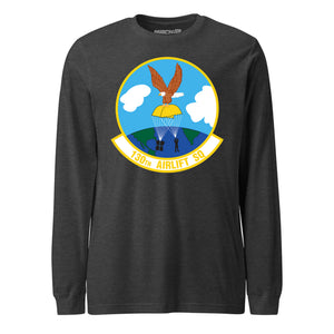 Mach2 Squadron Upload | 130TH AIRLIFT SQUADRON | Long Sleeve | Charcoal Heather | MACH-LONG-SLEEVE-FRONT-CHARCOAL.jpg