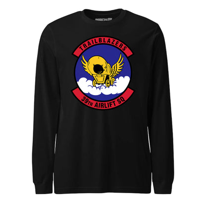 Mach2 Squadron Upload | 39TH AIRLIFT SQUADRON | Long Sleeve | Black | MACH-LONG-SLEEVE-FRONT-BLACK.jpg