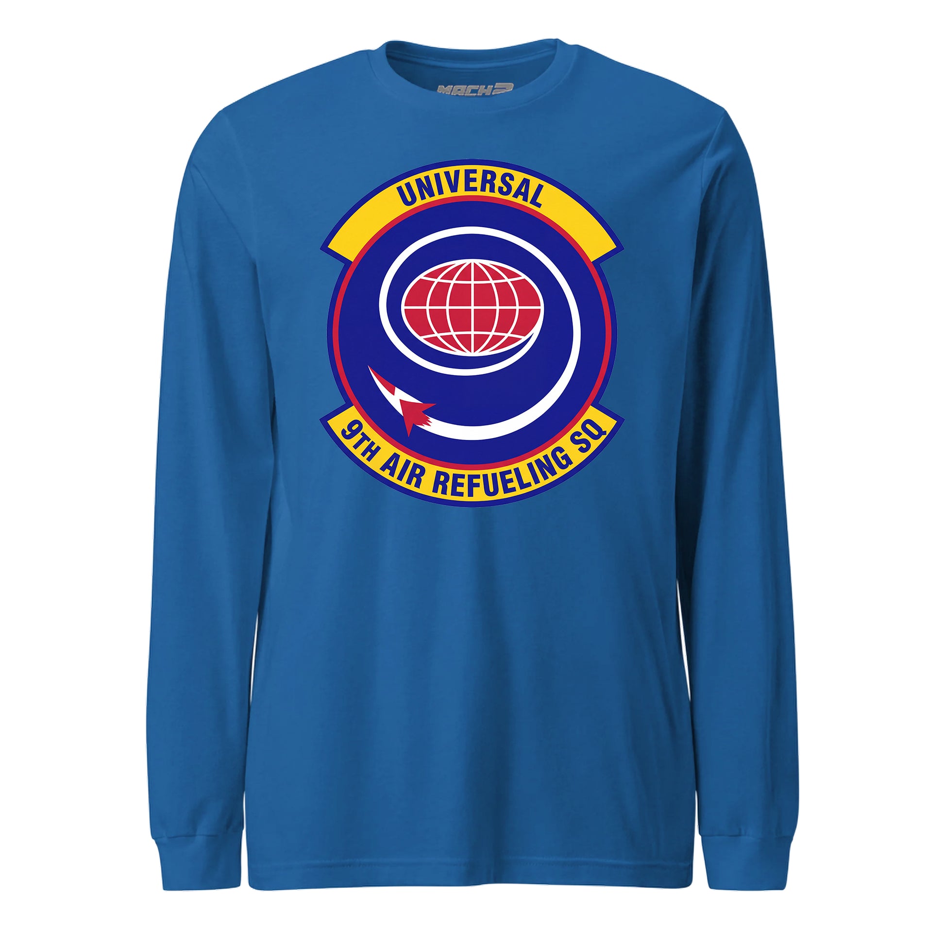 Mach2 Squadron Upload | 9TH AIR REFUELING SQUADRON | Long Sleeve | Royal | MACH-LONG-SLEEVE-FRONT-ROYAL.jpg