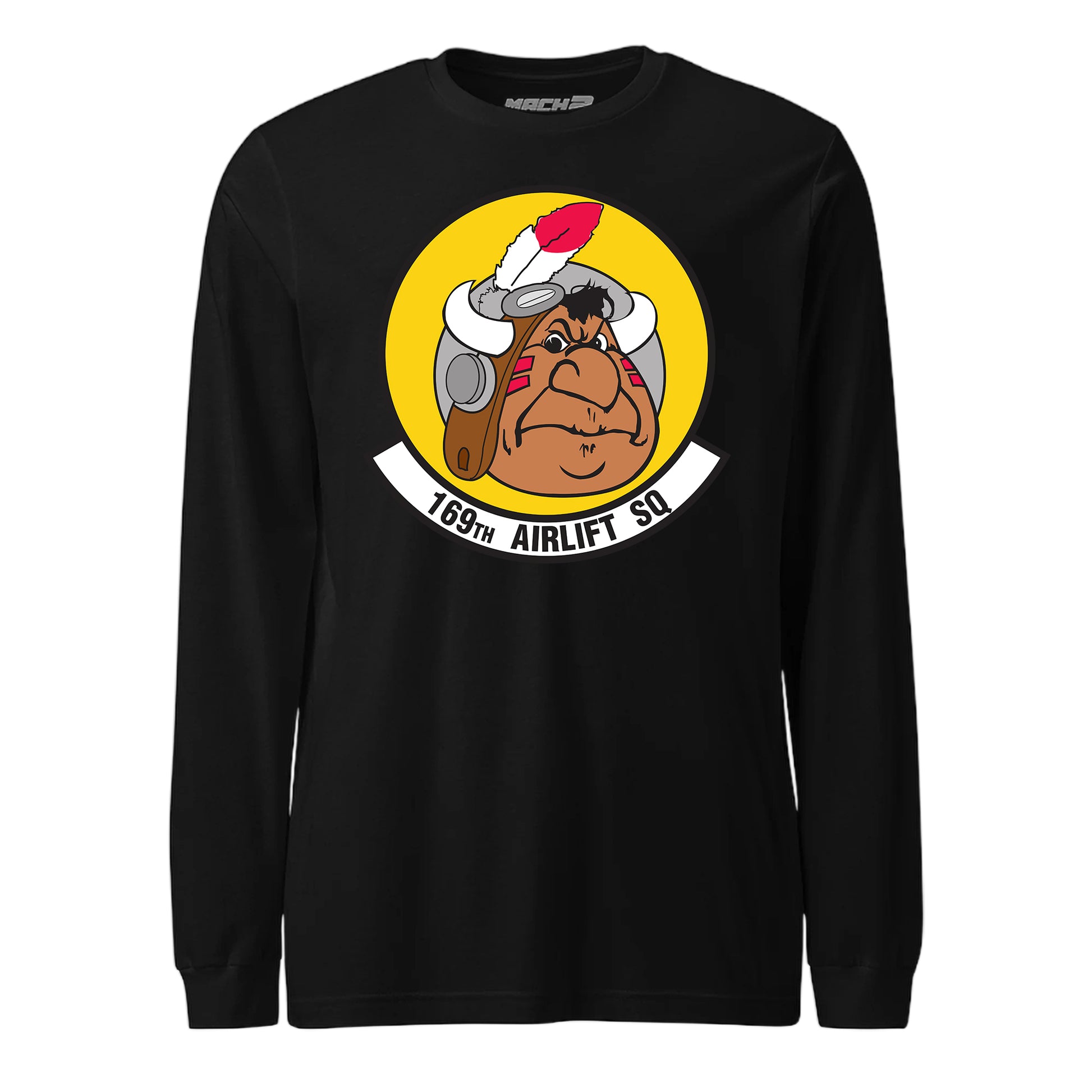 Mach2 Squadron Upload | 169TH AIRLIFT SQUADRON | Long Sleeve | Black | MACH-LONG-SLEEVE-FRONT-BLACK.jpg