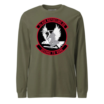Mach2 Squadron Upload | 2ND AIR REFUELING SQUADRON | Long Sleeve | OD Green | MACH-LONG-SLEEVE-FRONT-OD.jpg