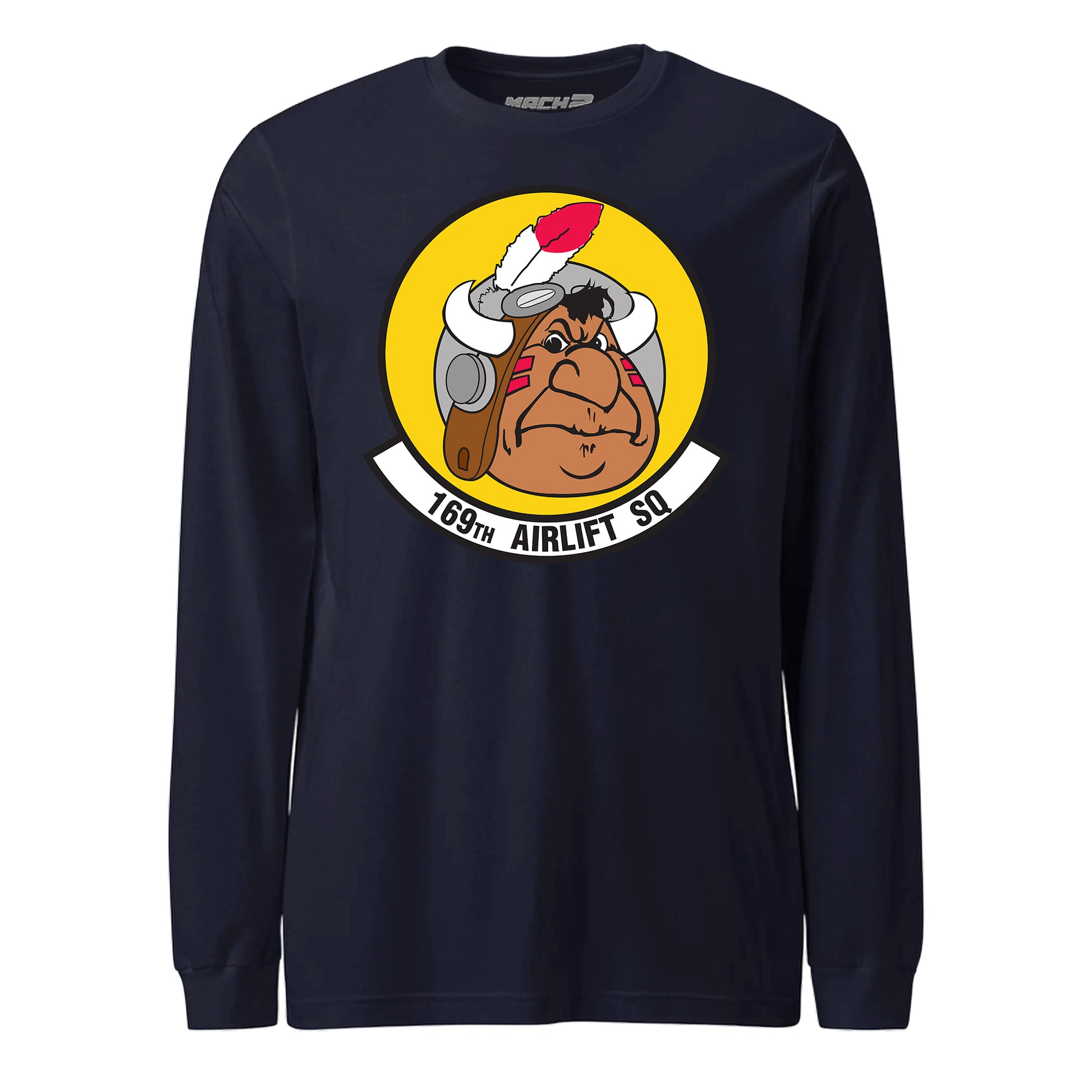 Mach2 Squadron Upload | 169TH AIRLIFT SQUADRON | Long Sleeve | Navy | MACH-LONG-SLEEVE-FRONT-NAVY.jpg