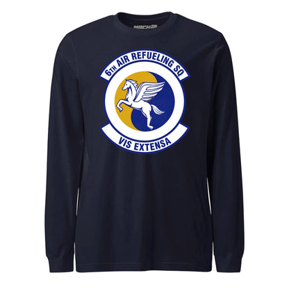 Mach2 Squadron Upload | 6TH AIR REFUELING SQUADRON | Long Sleeve | Navy | MACH-LONG-SLEEVE-FRONT-NAVY.jpg