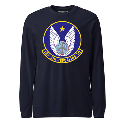 Mach2 Squadron Upload | 18TH AIR REFUELING SQUADRON | Long Sleeve | Navy | MACH-LONG-SLEEVE-FRONT-NAVY.jpg
