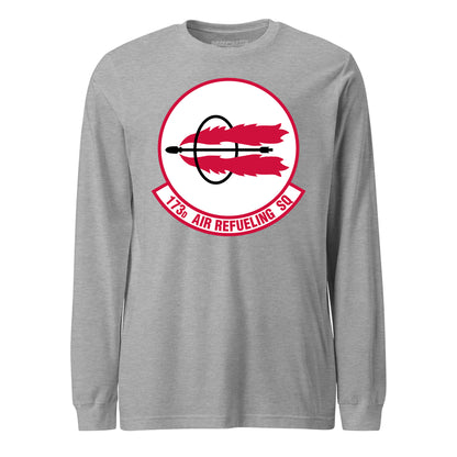 Mach2 Squadron Upload | 173RD AIR REFUELING SQUADRON | Long Sleeve | Heather Grey | MACH-LONG-SLEEVE-FRONT-GREY.jpg