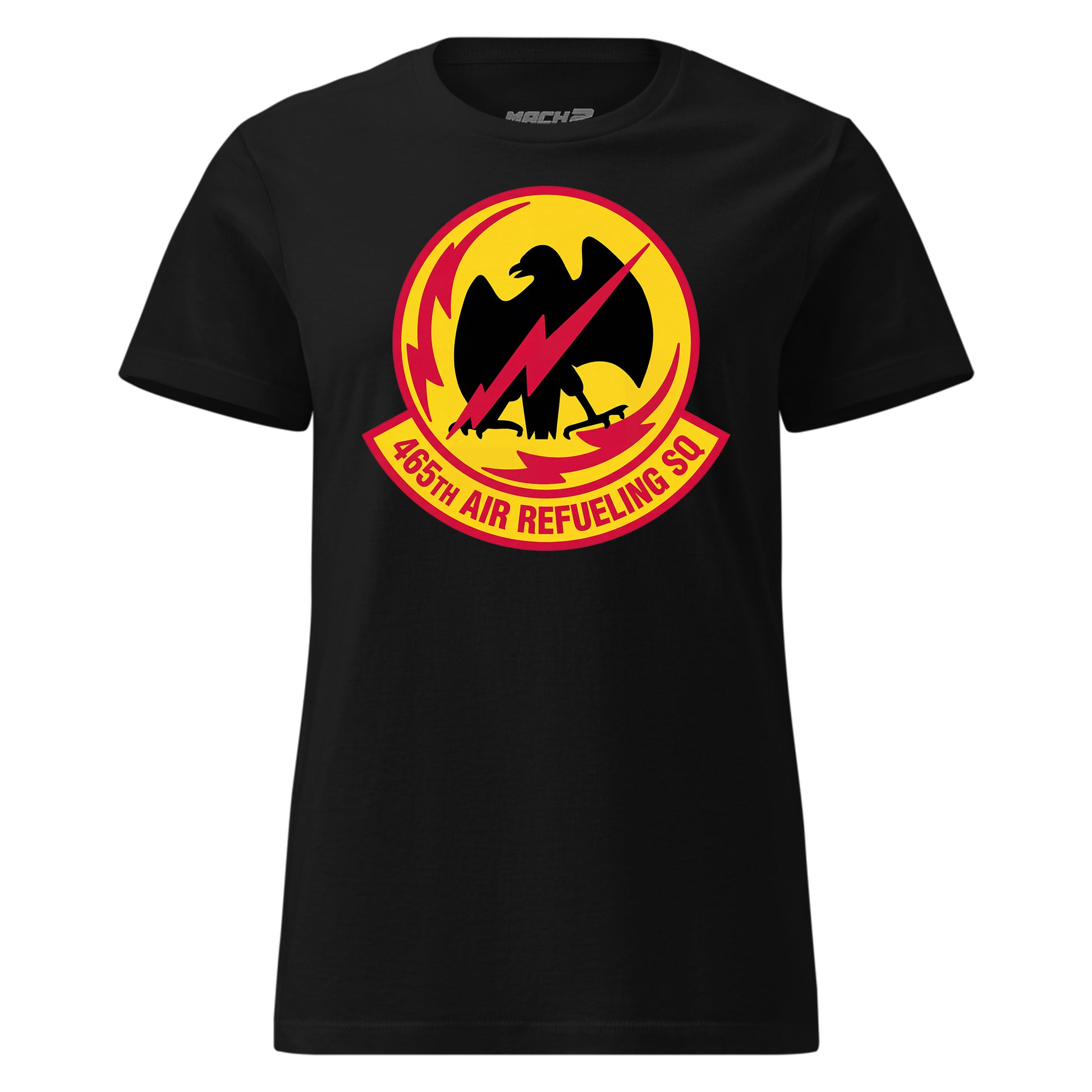 Mach2 Squadron Upload | 465TH AIR REFUELING SQUADRON | Womens | Black | MACH-WOMENS-FRONT-BLACK.jpg
