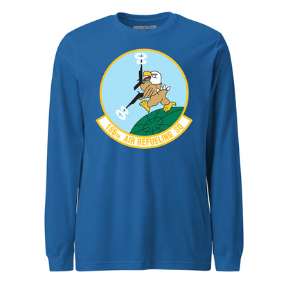 Mach2 Squadron Upload | 186TH AIRLIFT SQUADRON | Long Sleeve | Royal | MACH-LONG-SLEEVE-FRONT-ROYAL.jpg