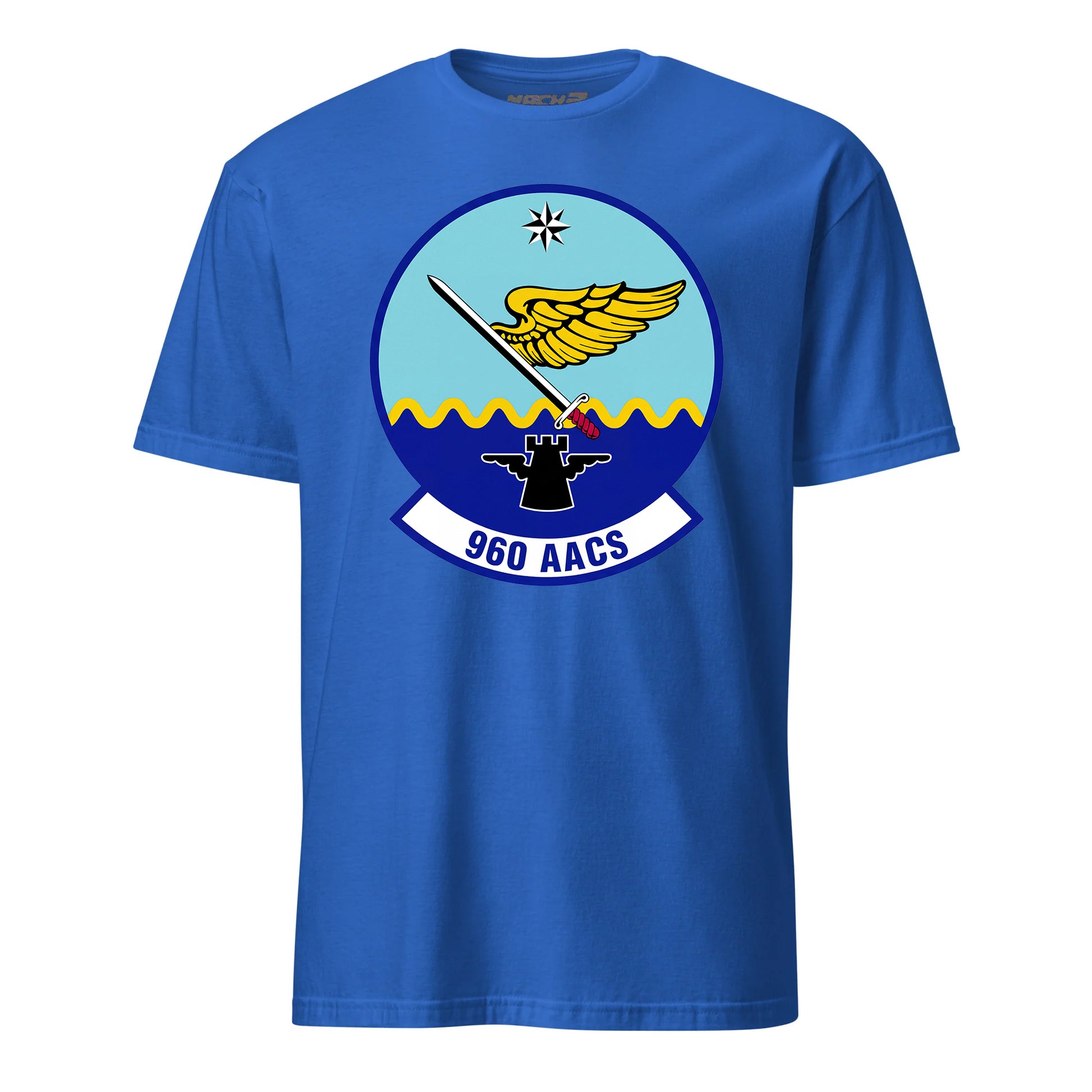 Mach2 Squadron Upload | 960TH AIRBORNE AIR CONTROL SQUADRON | T-Shirt | Royal | MACH-SHORT-SLEEVE-FRONT-ROYAL.jpg