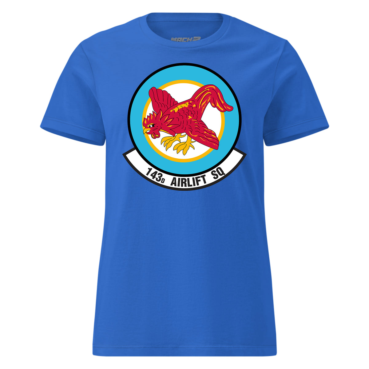Mach2 Squadron Upload | 143RD AIRLIFT SQUADRON | Womens | Royal | MACH-WOMENS-FRONT-ROYAL.jpg
